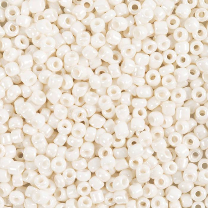 Rocaille seed beads, no. 8/0, dia. 3 mm, hole size 0,6-1,0 mm, matt frozen, rose, 25 g/ 1 pack