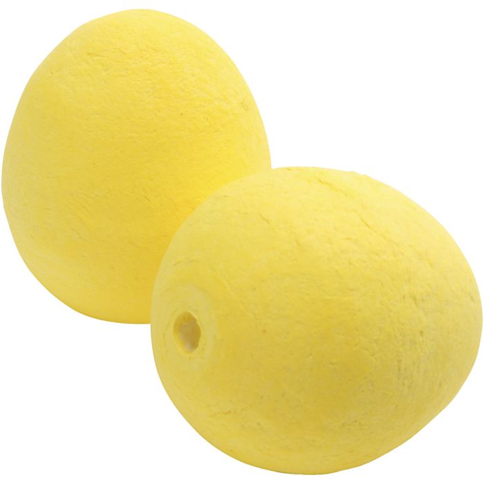 Compressed Cotton Eggs, size 40x50 mm, yellow, 50 pc/ 1 pack