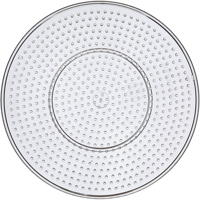 Peg Boards, large round, dia. 15 cm, medium, clear, 10 pc/ 1 pack
