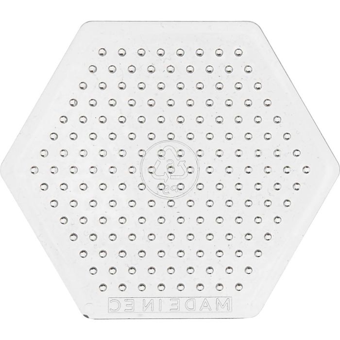 Peg Boards, small hexagon, size 7 cm, medium, transparent, 1 pc