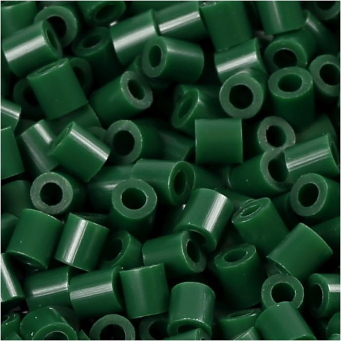 PhotoPearls, size 5x5 mm, hole size 2,5 mm, medium, dark green (9), 1100 pc/ 1 pack