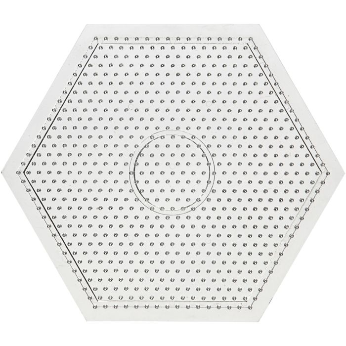 Peg Boards, large hexagon, size 15x15 cm, medium, 10 pc/ 1 pack
