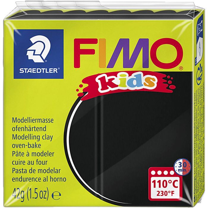 FIMO® Kids Clay, black, 42 g/ 1 pack