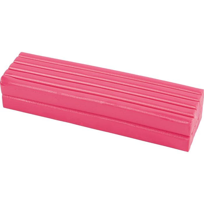 Modelling Clay, size 13x6x4 cm, neon pink, 500 g/ 1 pack