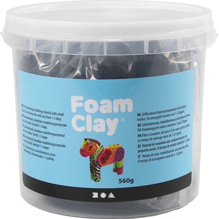 Foam Clay®, black, 560 g/ 1 bucket