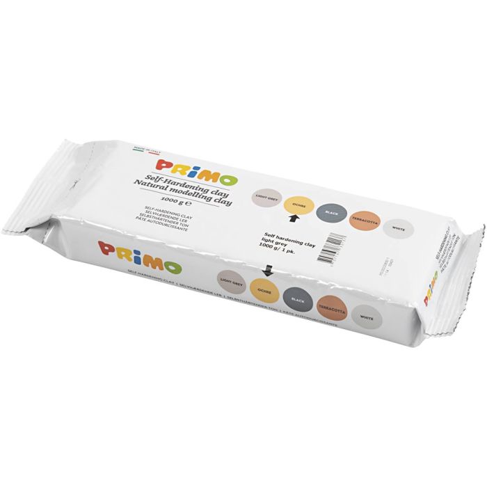 Self-Hardening Clay, yellow ochre, 12x1000 g/ 1 pack
