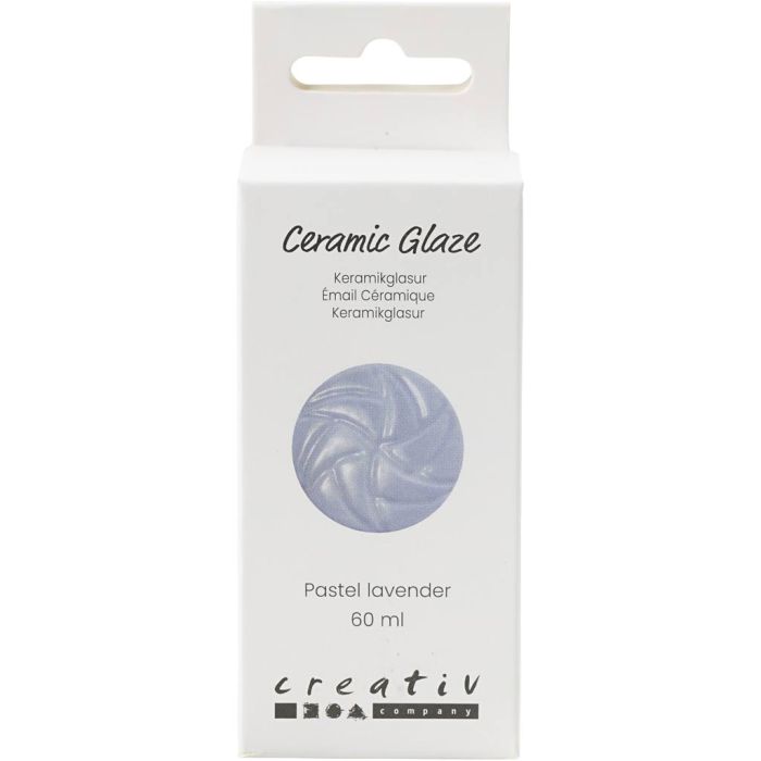 Ceramic Glaze, 984-1101 °C, opaque, pastel lavender, 60 ml/ 1 tub