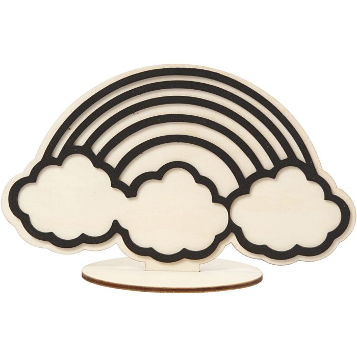 Decoration Figure, rainbow, H: 10,5 cm, 1 pc