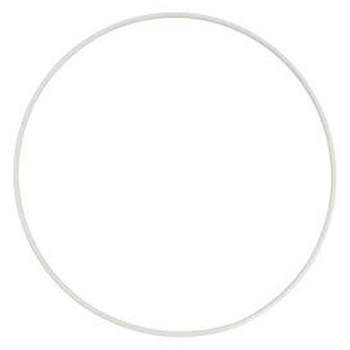 Bare metal circle, dia. 8 cm, white, 1 pc
