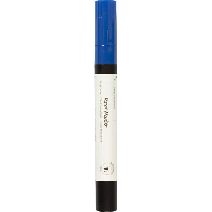 Decorative Marker, line 2,5 mm, blue, 1 pc