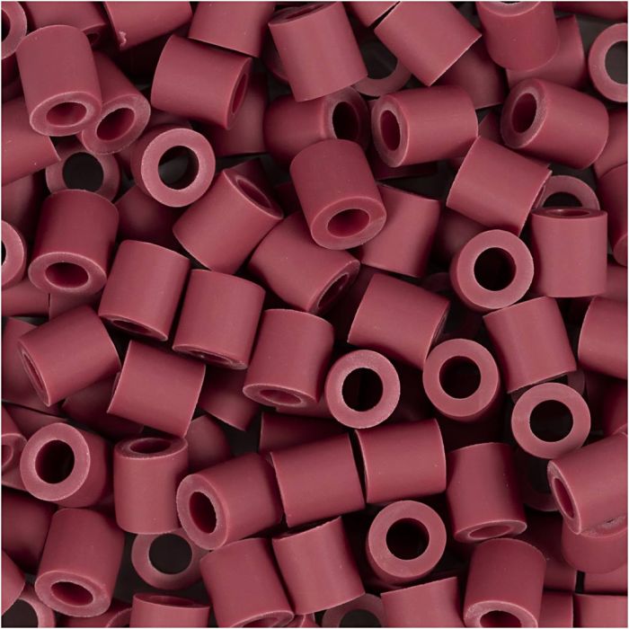 NABBI BioBeads, size 5x5 mm, hole size 2,5 mm, medium, burgundy, 1000 pc/ 1 pack