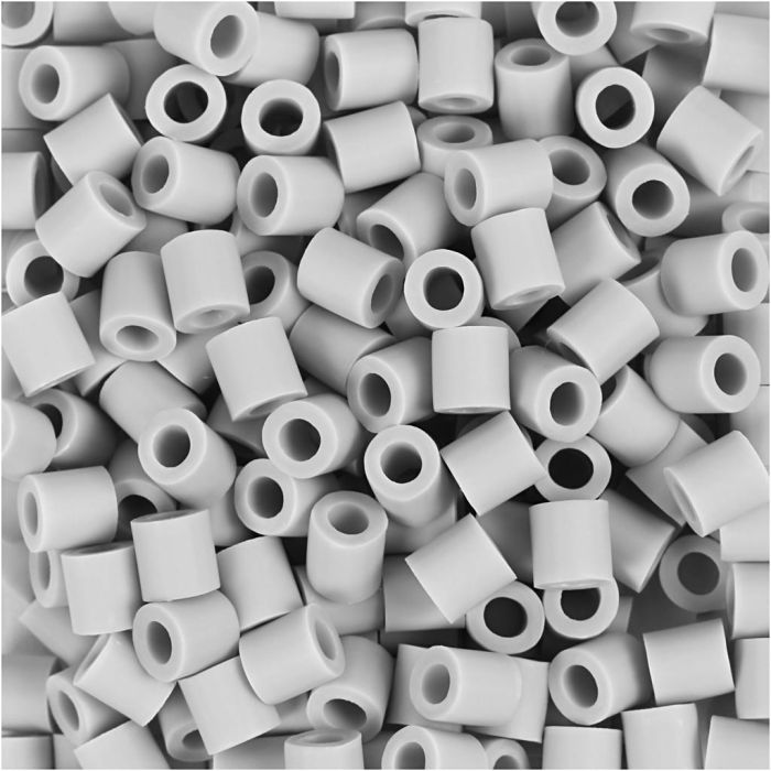 NABBI BioBeads, size 5x5 mm, hole size 2,5 mm, medium, grey, 1000 pc/ 1 pack