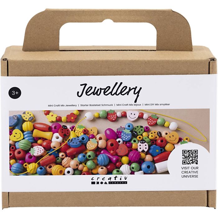 Mini Craft Mix Jewellery, ca. 564 pc, happy colours, 1 pack