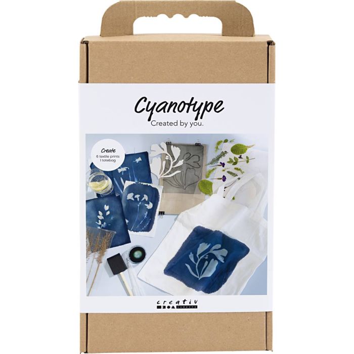 Craft Kit Cyanotype, Textile, blue, 1 pack