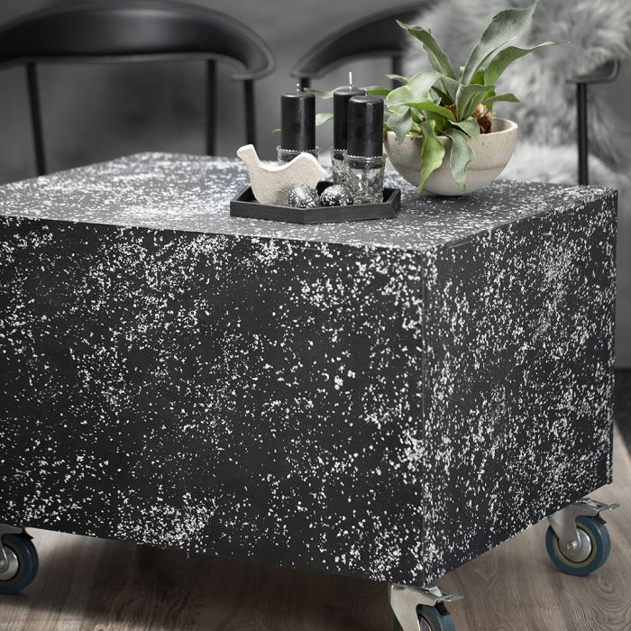 A Pallet Podium with a Terrazzo Look