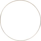Metal Wire Ring, Dia. 30 cm, thickness 3 mm, gold, 1 pc