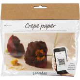 Mini Craft Kit Crepe Paper, Poppies, Crêpe ratio: 180%, 105 g, 1 pack
