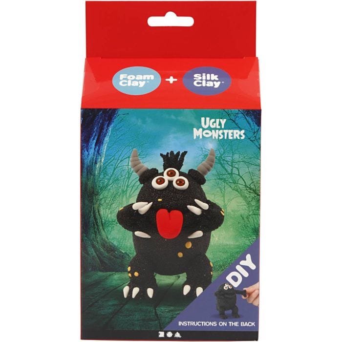Funny Friends, monster, black, 1 pack