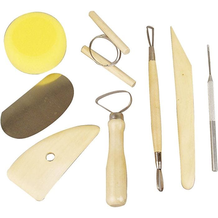 Pottery Tool Kit, 8 pc/ 1 pack