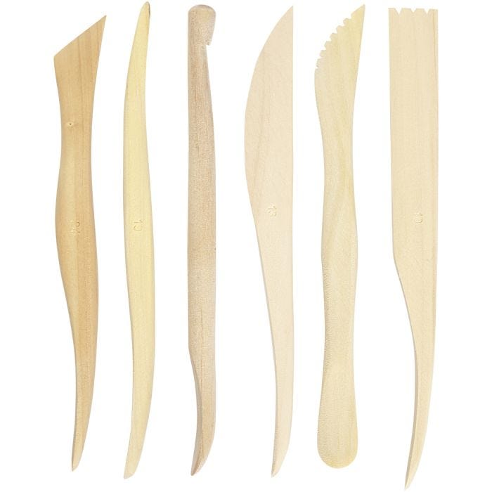 Modelling Tools, L: 15 cm, 6pc/ 1 pack