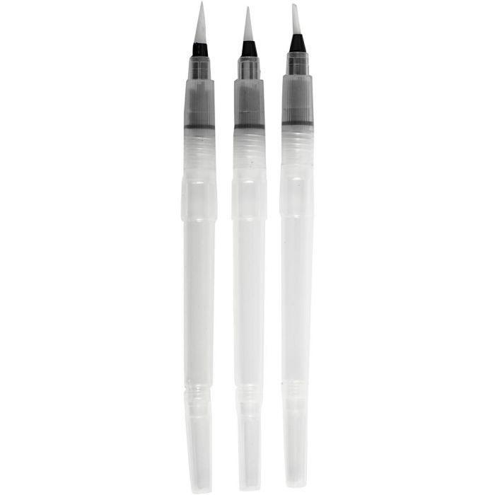 Water Brushes, size S+M+L, 10 ml, 3 pc/ 1 pack