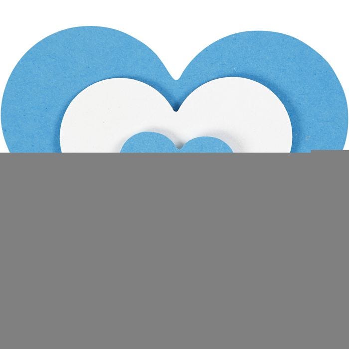 Craft Punch Set, heart, size 25+49+75 mm, 3pc/ 1 pack