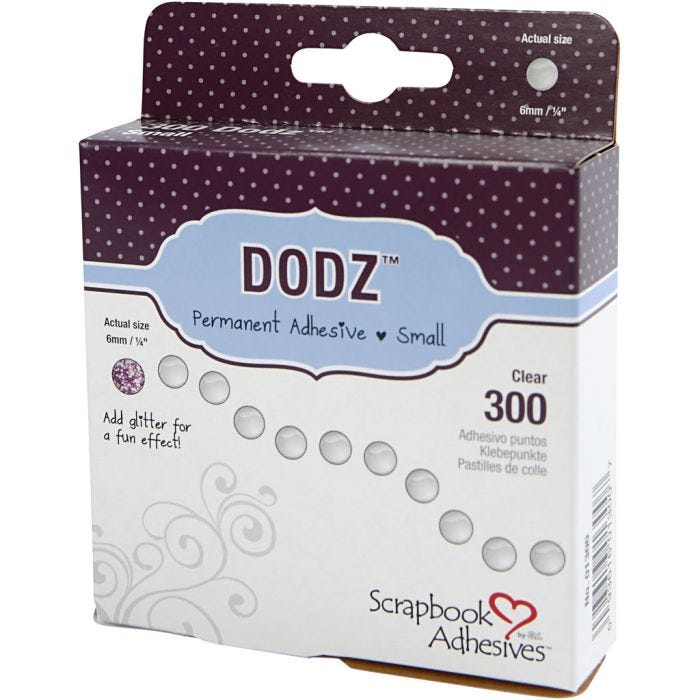 Dodz Adhesive Dots, dia. 6 mm, thickness 0,5 mm, 300 pc/ 1 pack