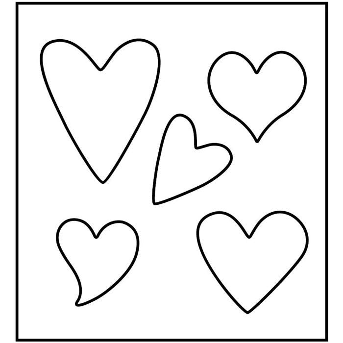 Steel Ruled Die, heart, size 14x15,25 cm, thickness 15 mm, 1 pc