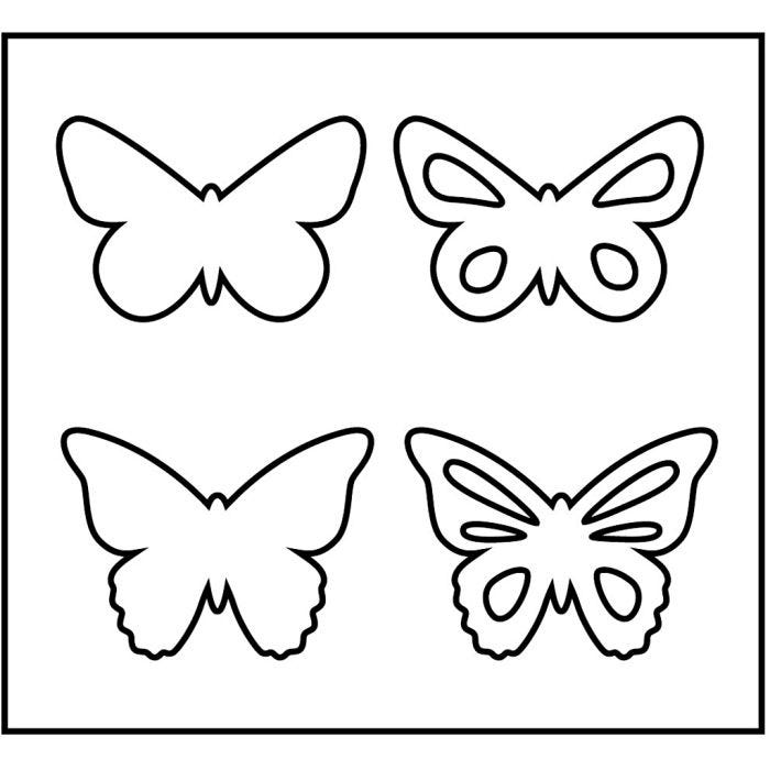 Steel Ruled Die, butterfly, size 14x15,25 cm, thickness 15 mm, 1 pc