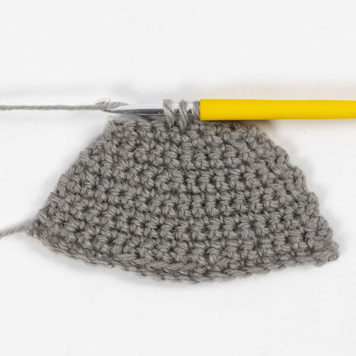 How to crochet two double crochet stitches together