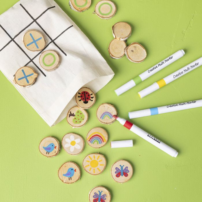 Creative wooden disc games