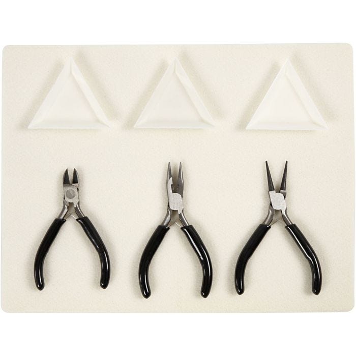 Jewellery Tool Kit, L: 10+11+12 cm, 1 set