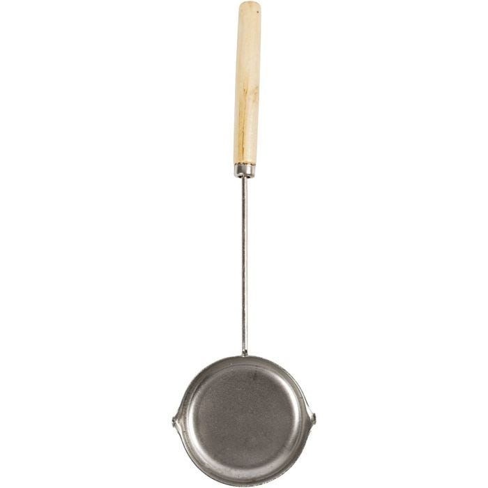 Pewter Casting Ladle, D. 16 mm, L: 26 cm, dia. 6,5 cm, 1 pc