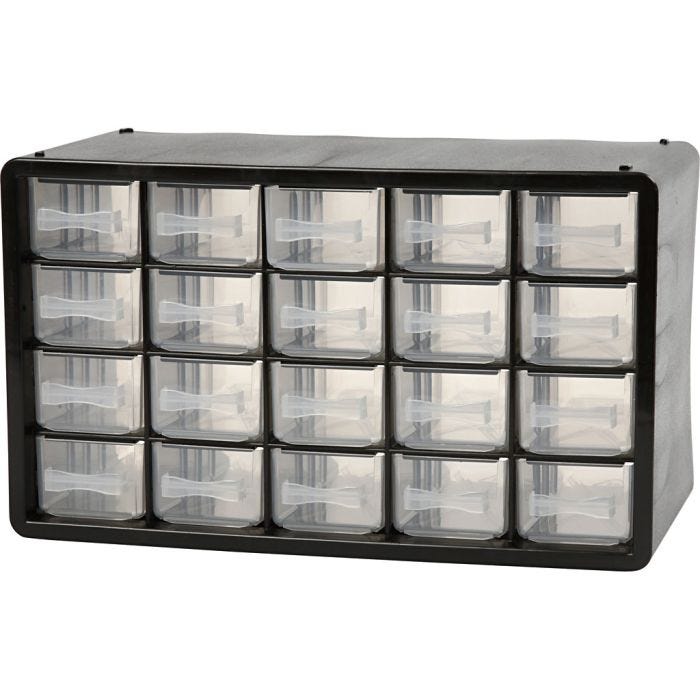 Organiser Cabinet, no. PC 20, size 18,4x30,5x14,9 cm, hole size 55x37 mm, 1 set