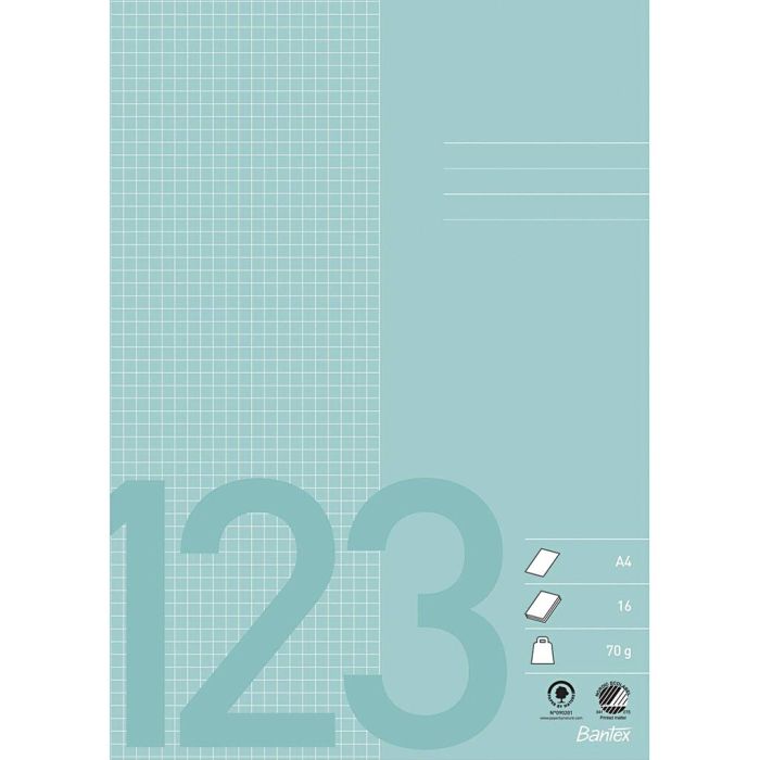 A4, Number of pages 32, 70 g, blue, 1 pc