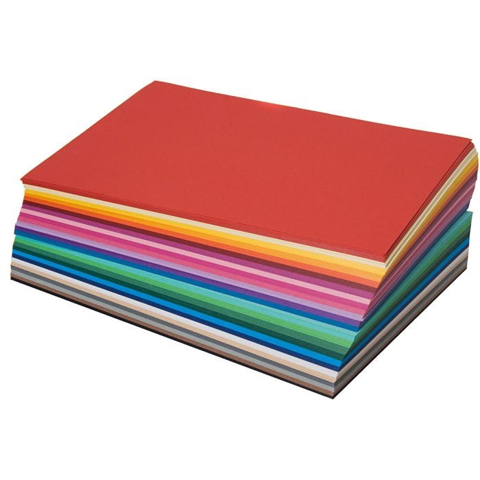 Tone-on-tone cutting paper, A4, 130 g, 20x25 ass sheets, 500 sheet/ 1 pack