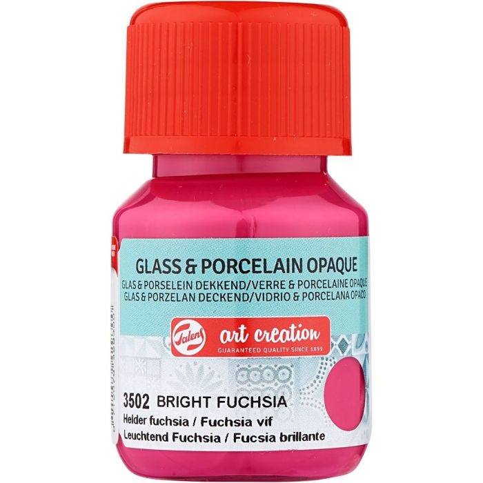 Ceramic and porcelain paint, pink, 30 ml/ 1 bottle