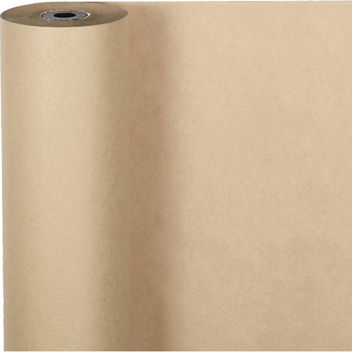 Wrapping Paper, W: 50 cm, 70 g, natural, 100 m/ 1 roll
