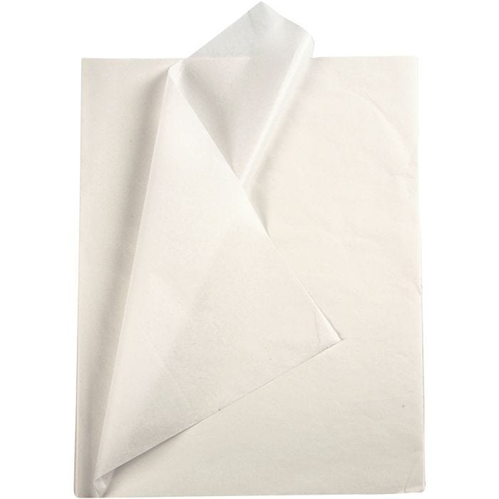 Tissue paper, sheet 50x70 cm, 17 g, white, 10sheet/ 1 pack