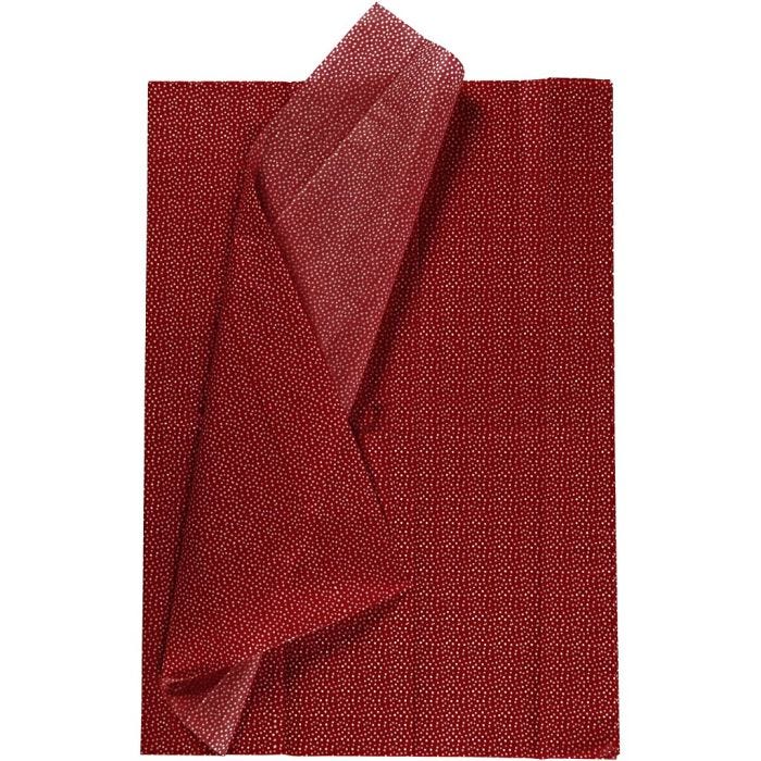 Tissue Paper, sheet 50x70 cm, 14 g, red, 6 sheet/ 1 pack