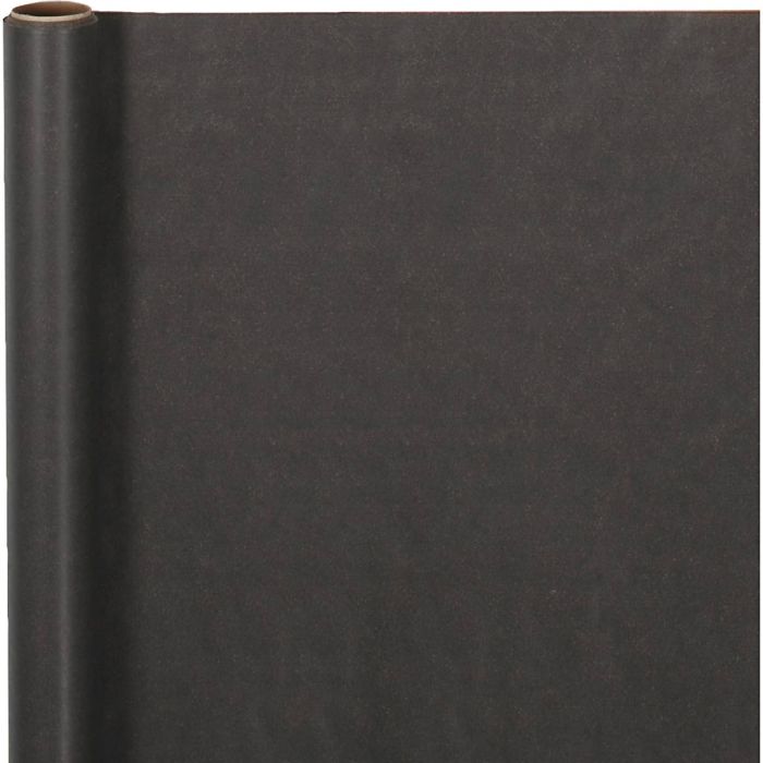 Wrapping Paper, W: 38 cm, 70 g, black, 5 m/ 1 roll