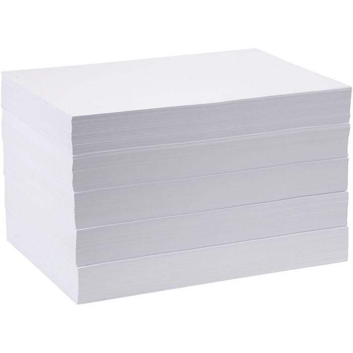 Drawing Paper, A3, sheet 297x420 mm, 80 g, white, 5x500 sheet/ 1 pack
