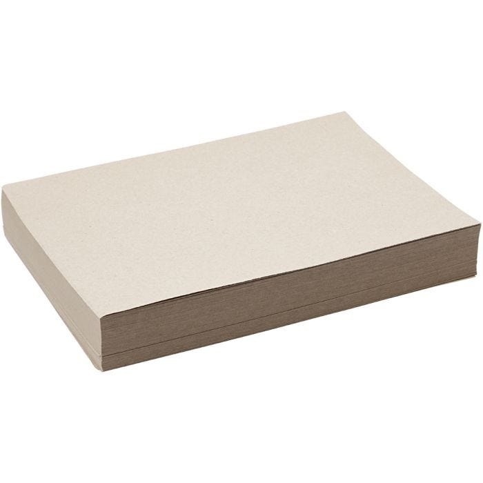Recycled Paper, A4, sheet 210x297 mm, 100 g, grey brown, 250 sheet/ 1 pack