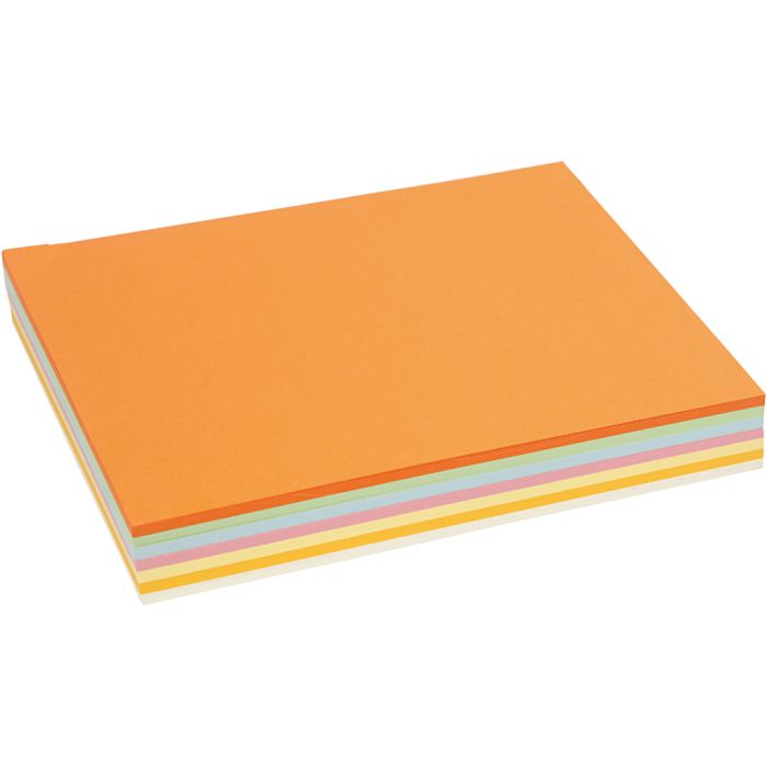 Pastel Card, A4, sheet 210x297 mm, 160 g, pastel colours, 210 ass sheets/ 1 pack