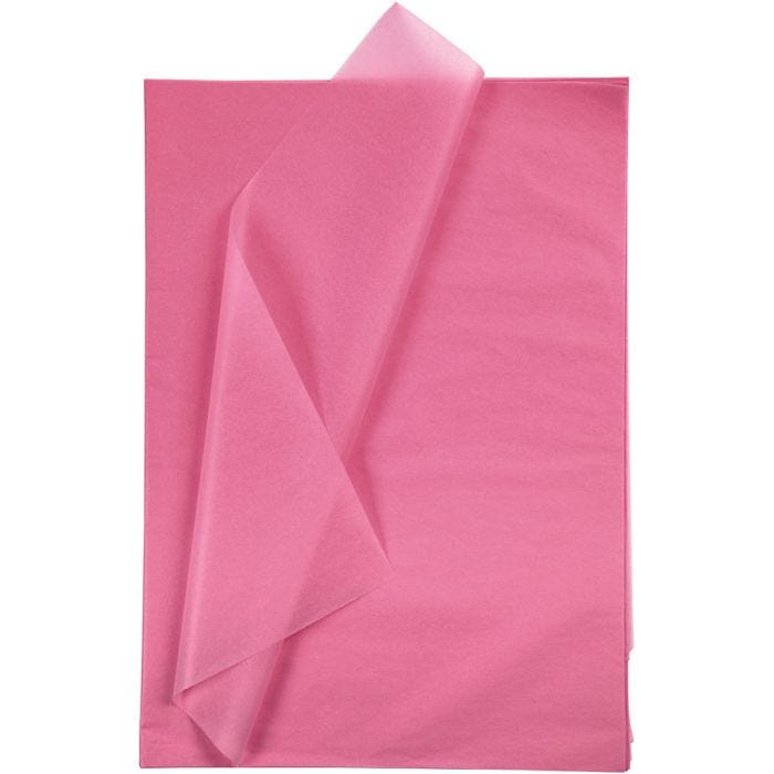 Tissue Paper, sheet 50x70 cm, 17 g, pink, 25 sheet/ 1 pack