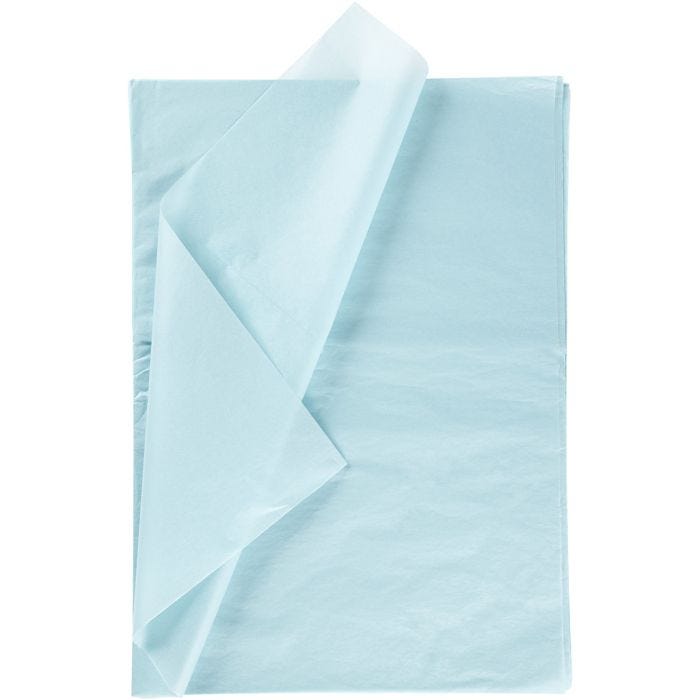 Tissue Paper, sheet 50x70 cm, 17 g, light blue, 25 sheet/ 1 pack