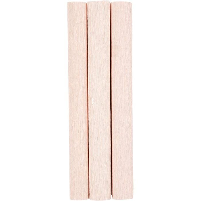 Crepe Paper, sheet 25x60 cm, Crêpe ratio: 180%, 105 g, soft rose, 3 sheet/ 1 pack