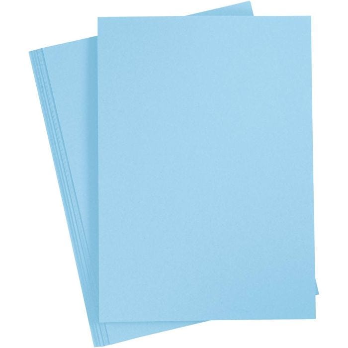 Card, A4, sheet 210x297 mm, 180 g, light blue, 20 sheet/ 1 pack