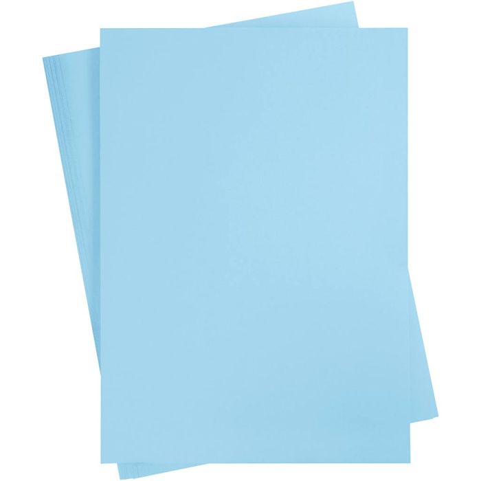 Card, A2, sheet 420x594 mm, 180 g, light blue, 100 sheet/ 1 pack