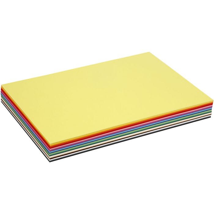 Creative Card, A3, sheet 297x420 mm, 180 g, assorted colours, 300 ass sheets/ 1 pack